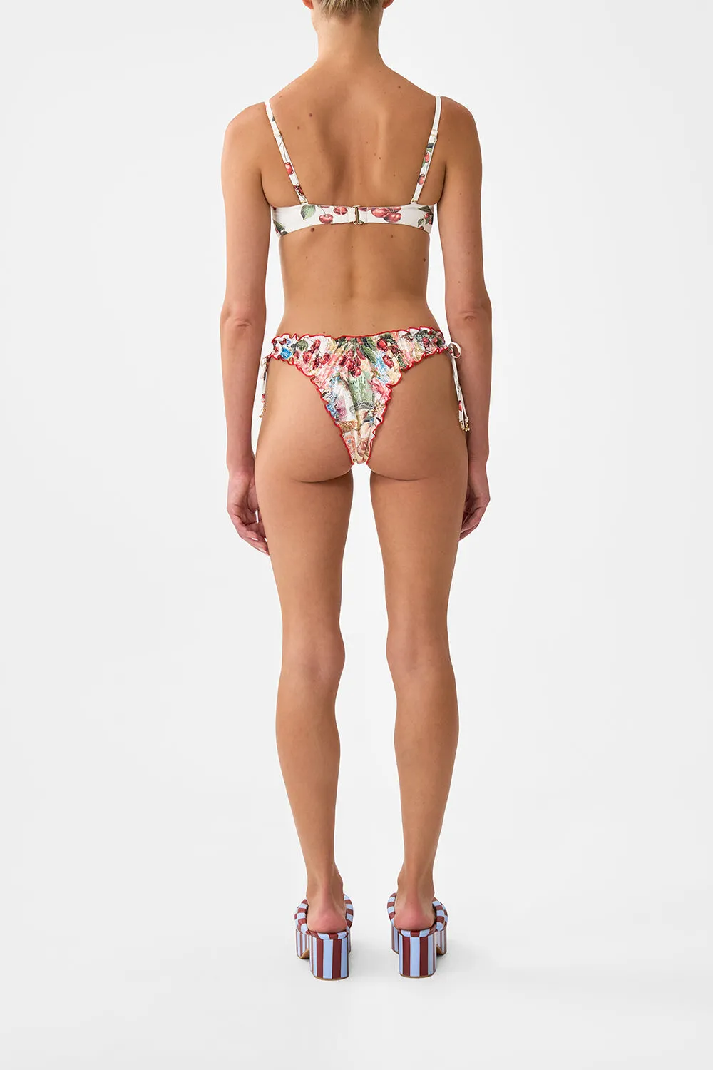 RUCHED CUP UNDERWIRE BIKINI TOP W TIE FRONT NOTES FROM THE ROAD sold by Camilla product image thumbnail 2