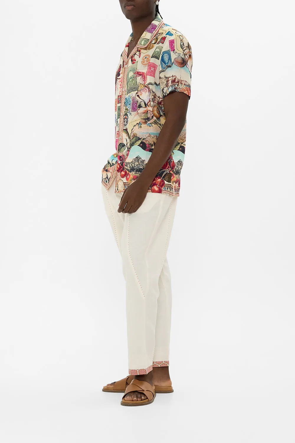 SHORT SLEEVE CAMP COLLARED SHIRT NOTES FROM THE ROAD sold by Camilla product image thumbnail 4