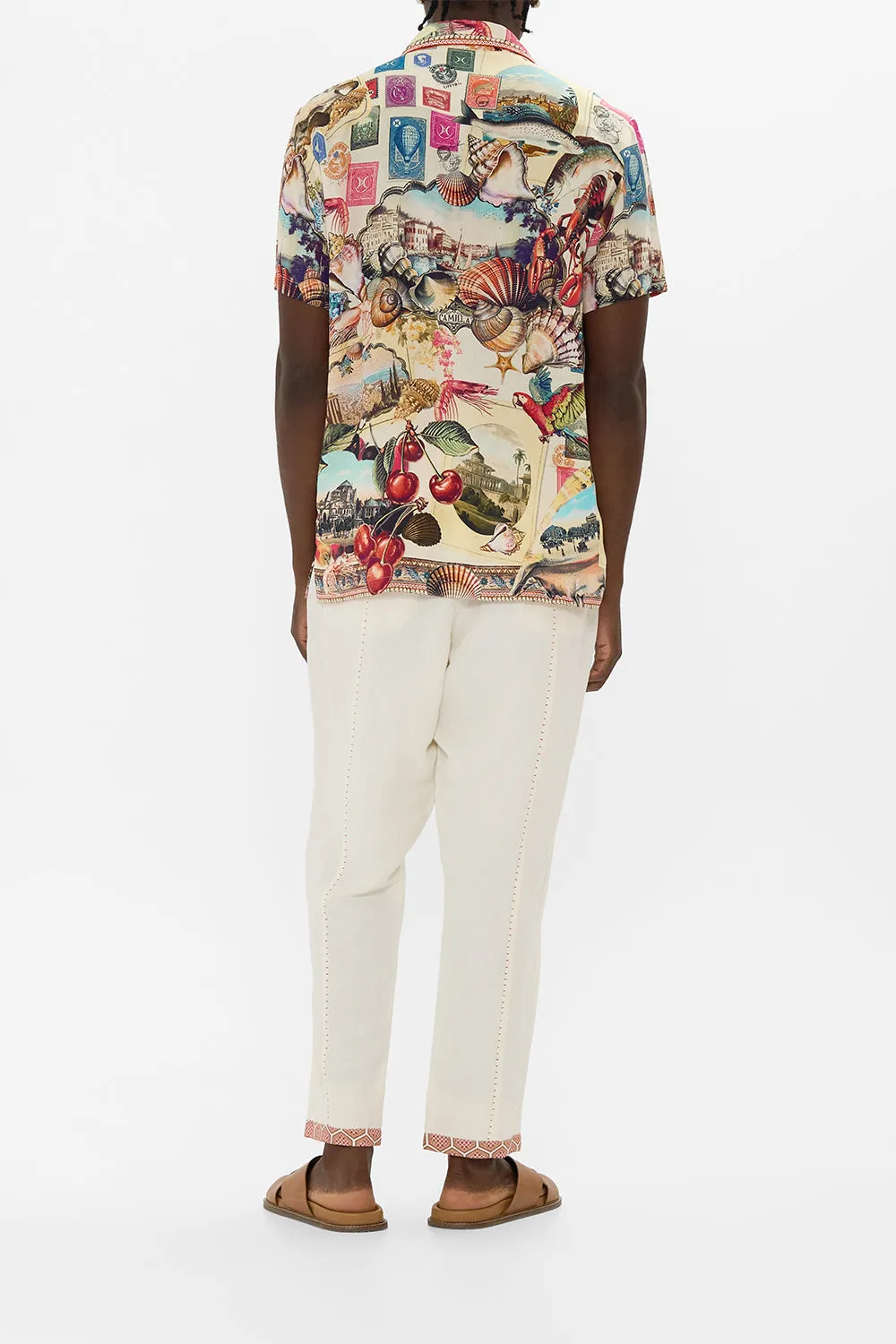 SHORT SLEEVE CAMP COLLARED SHIRT NOTES FROM THE ROAD sold by Camilla product image thumbnail 2