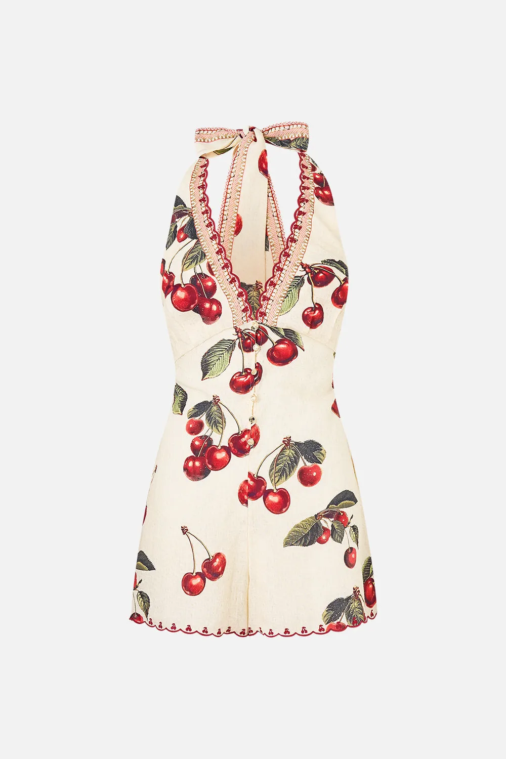 BUTTON FRONT HALTER PLAYSUIT NOTES FROM THE ROAD sold by Camilla product image thumbnail 2