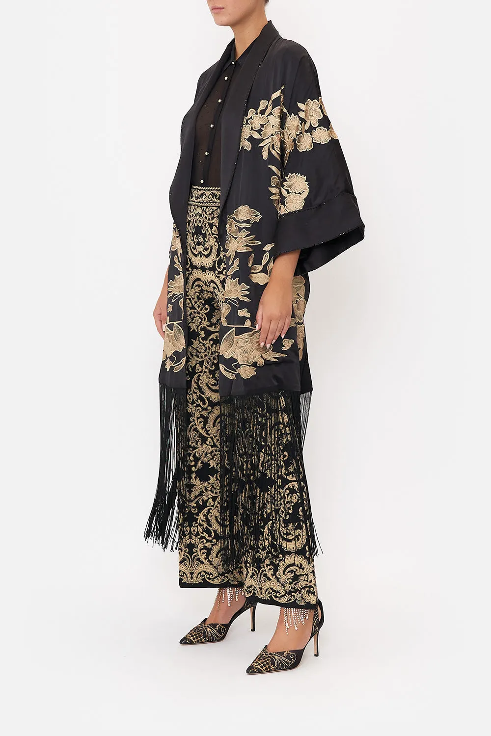 ROBE WITH NARROW COLLAR DANCE WITH DUENDE sold by Camilla product image thumbnail 4