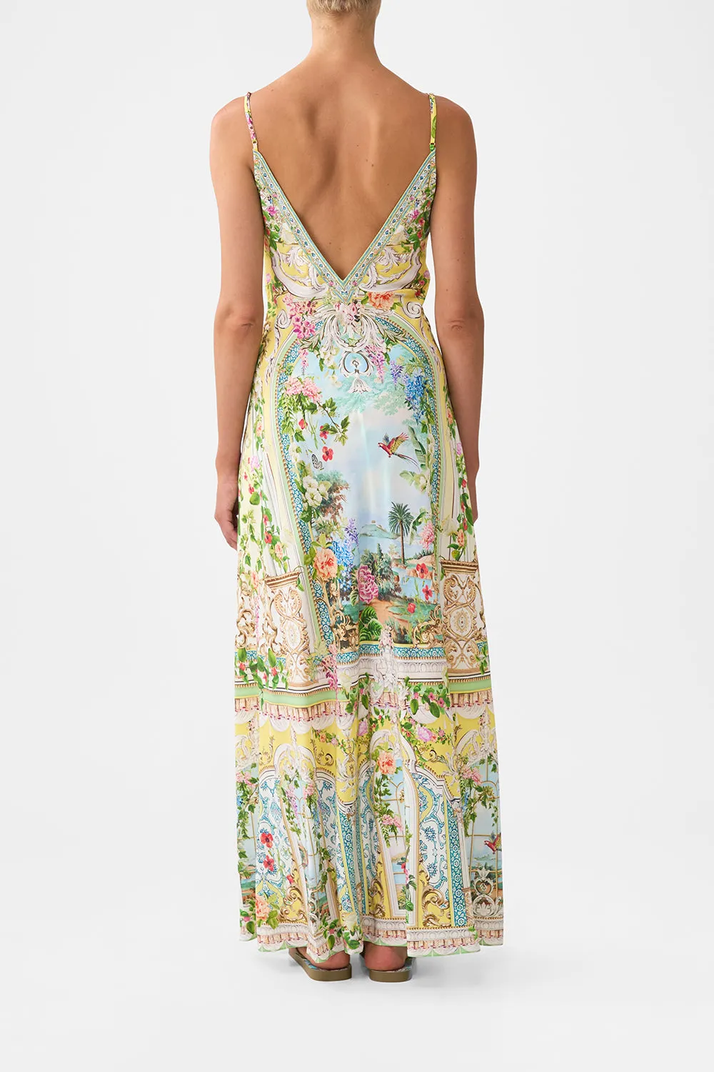 V NECK FULL LENGTH BIAS SLIP DRESS TALES OF TOPKAPI PALACE sold by Camilla product image thumbnail 2