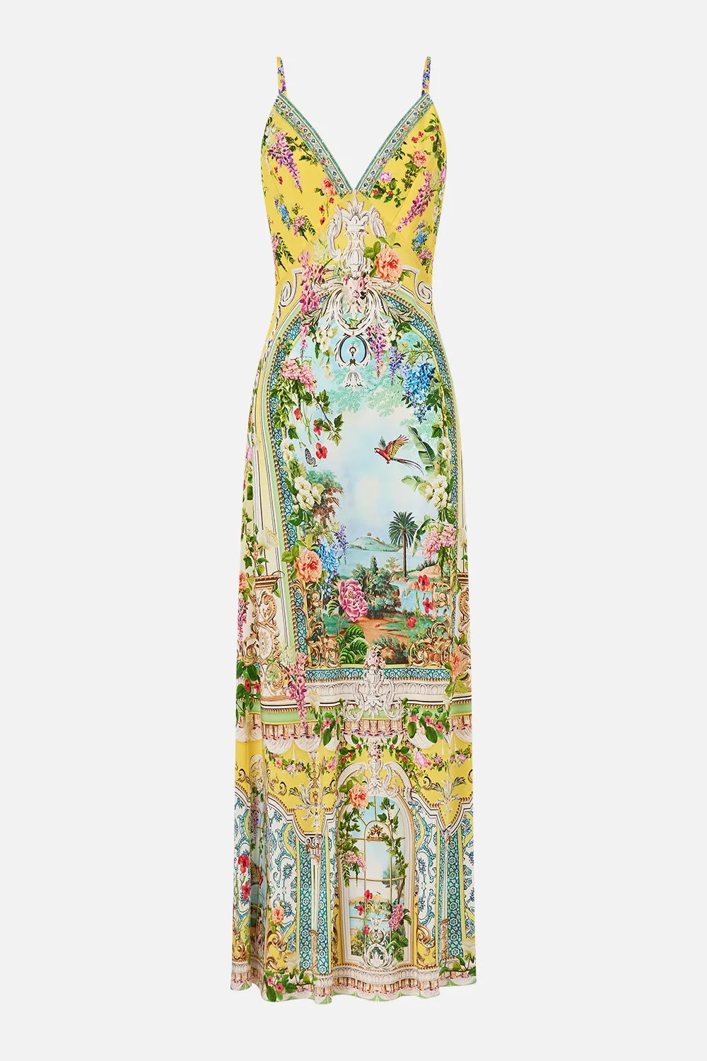 V NECK FULL LENGTH BIAS SLIP DRESS TALES OF TOPKAPI PALACE sold by Camilla product image thumbnail 3