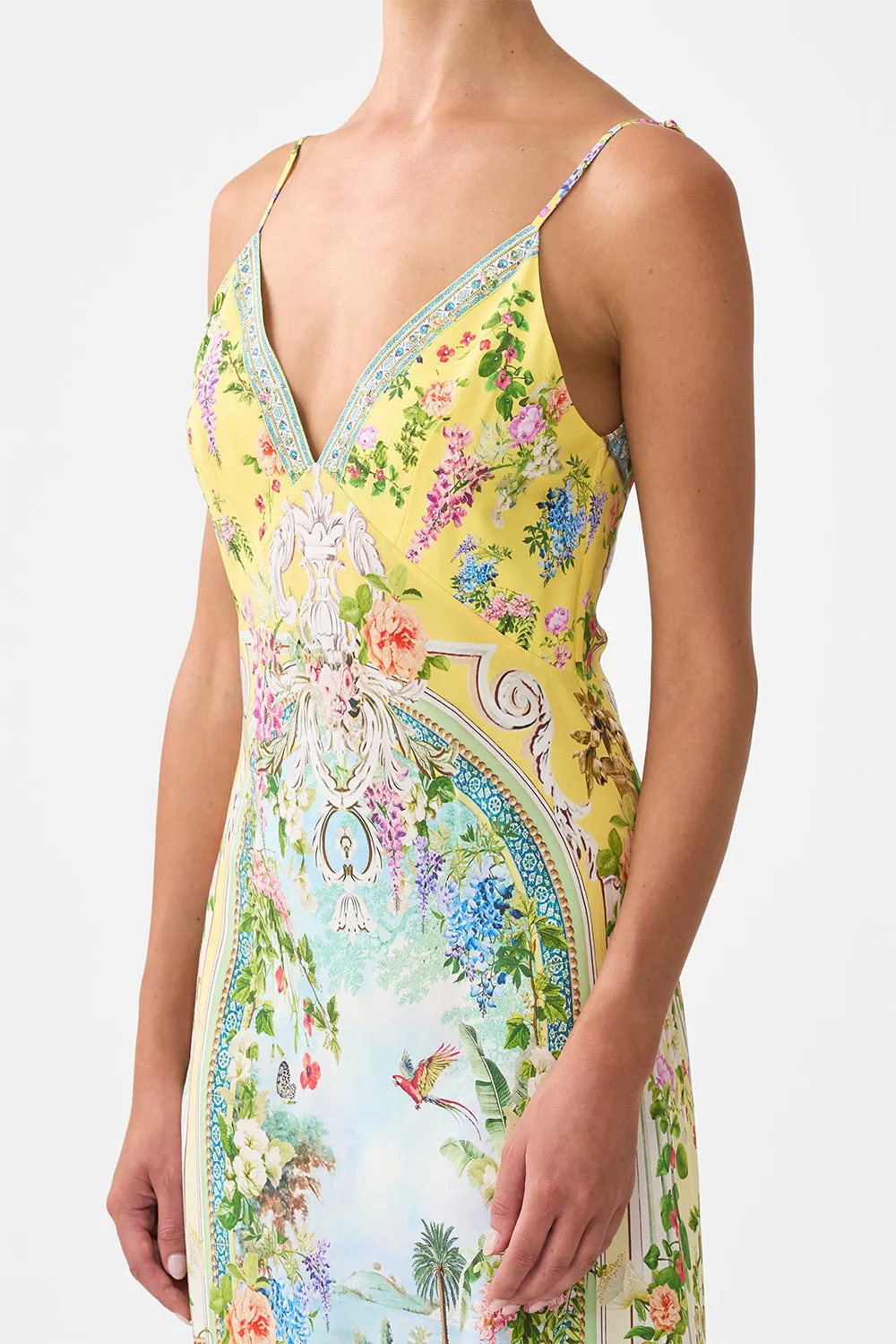 V NECK FULL LENGTH BIAS SLIP DRESS TALES OF TOPKAPI PALACE sold by Camilla product image thumbnail 5