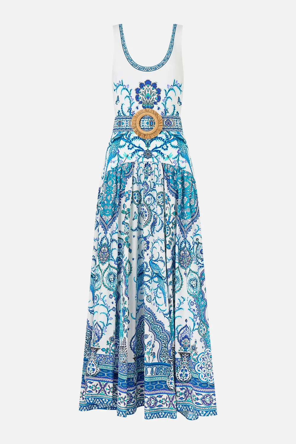 JERSEY TANK DRESS WITH CONTRAST SKIRT ISNIK LULLABY sold by Camilla product image thumbnail 3