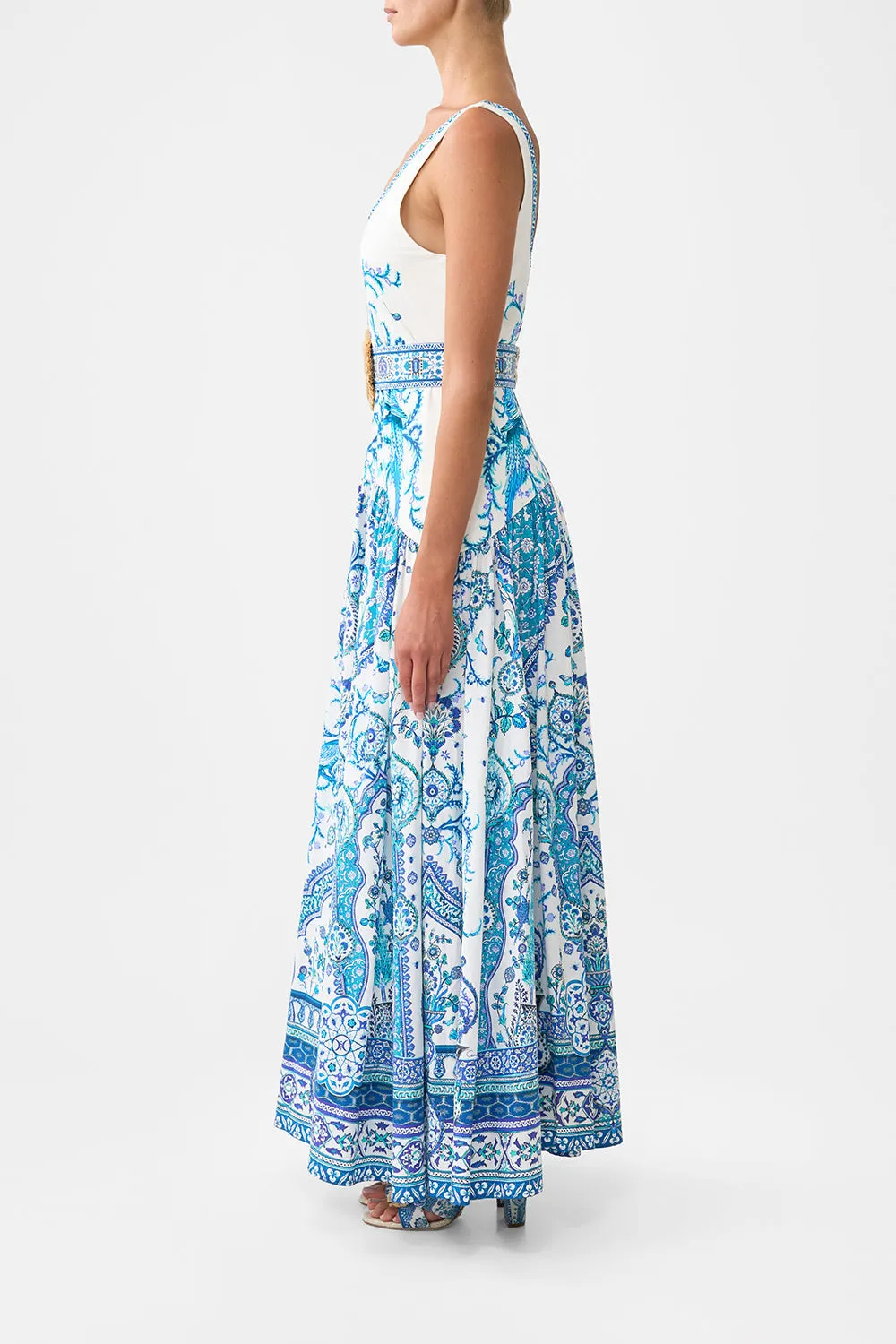 JERSEY TANK DRESS WITH CONTRAST SKIRT ISNIK LULLABY sold by Camilla product image thumbnail 4