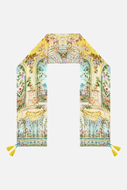LONG SILK CRINKLE CHIFFON SCARF TALES OF TOPKAPI PALACE sold by Camilla