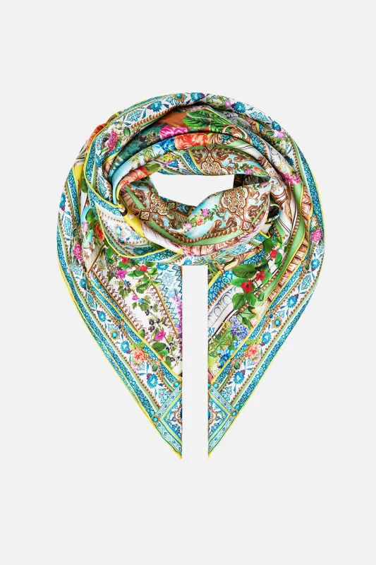 PRINTED SILK TWILL SQUARE SCARF TALES OF TOPKAPI PALACE sold by Camilla