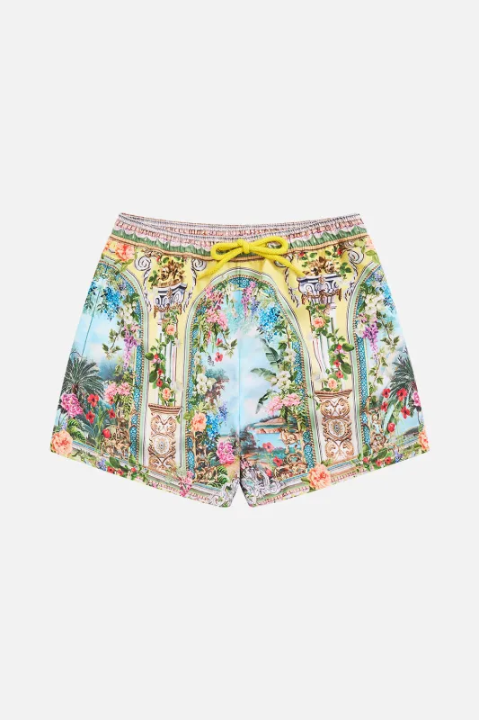BOYS MID LENGTH BOARDSHORT With ELASTIC WAIST TALES OF TOPKAPI PALACE sold by Camilla