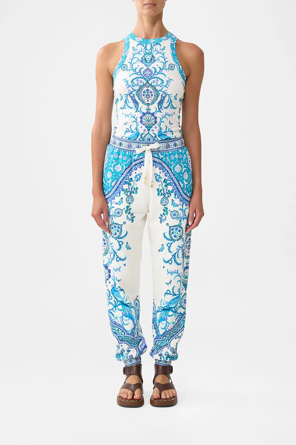 JERSEY TRACK PANT WITH SILK DETAILS ISNIK LULLABY sold by Camilla