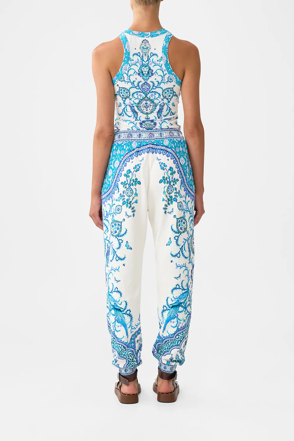 JERSEY TRACK PANT WITH SILK DETAILS ISNIK LULLABY sold by Camilla product image thumbnail 2
