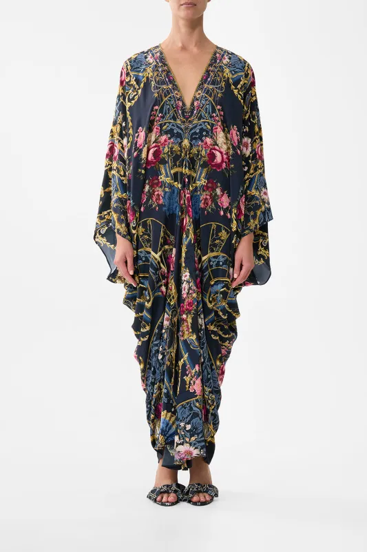 T SHAPE LONG KAFTAN ORNATE ON A PLATE sold by Camilla