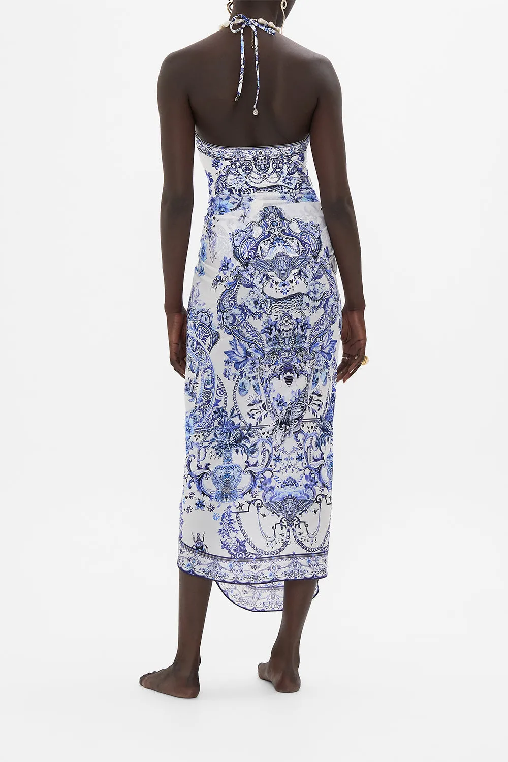 LAYERED LONG SARONG WITH FRONT TIE GLAZE AND GRAZE sold by Camilla product image thumbnail 2