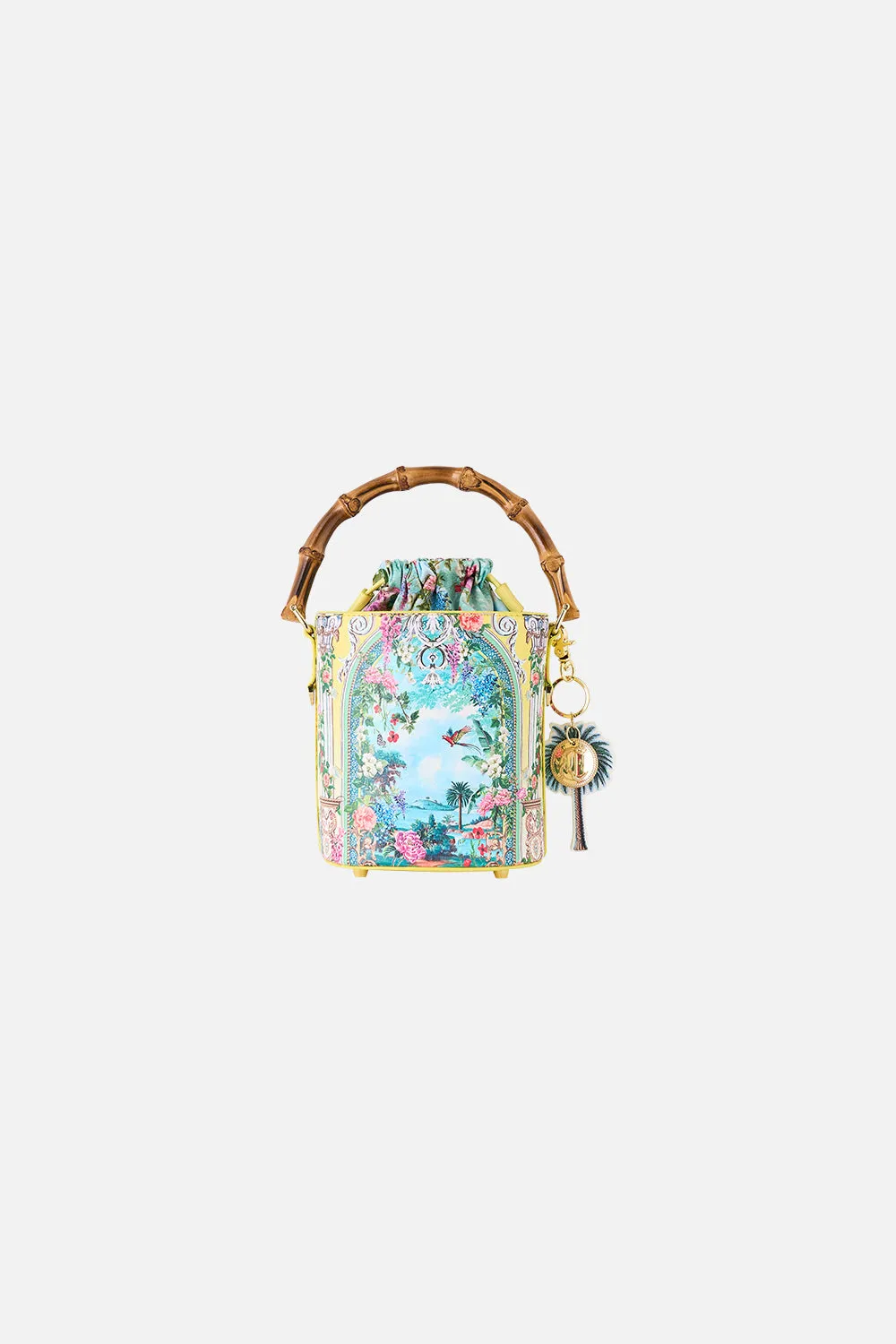 DRAWSTRING BUCKET BAG WITH KEYRING TALES OF TOPKAPI PALACE sold by Camilla product image thumbnail 2