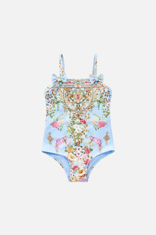 BABIES STRAIGHT NECK ONE PIECE WITH BOWS TILED IN TIME sold by Camilla