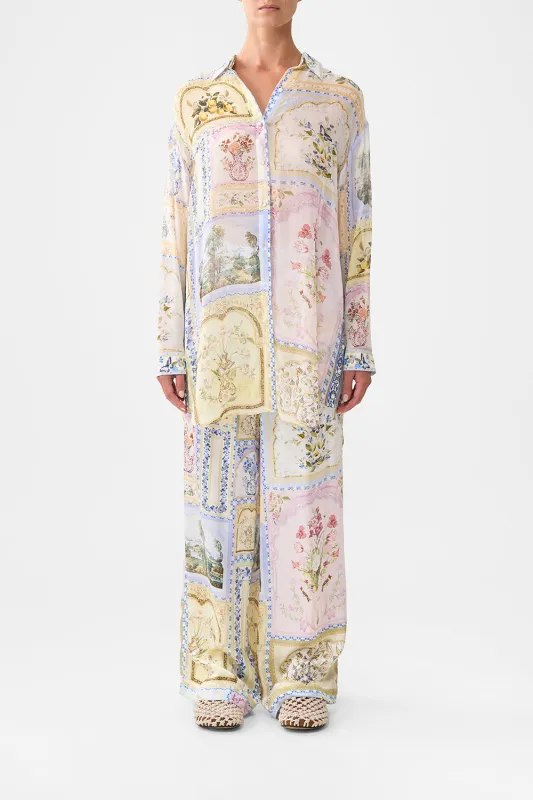 SHIRT TUNIC WITH SIDE BUTTONS BOTANICAL BALLADS made by Camilla