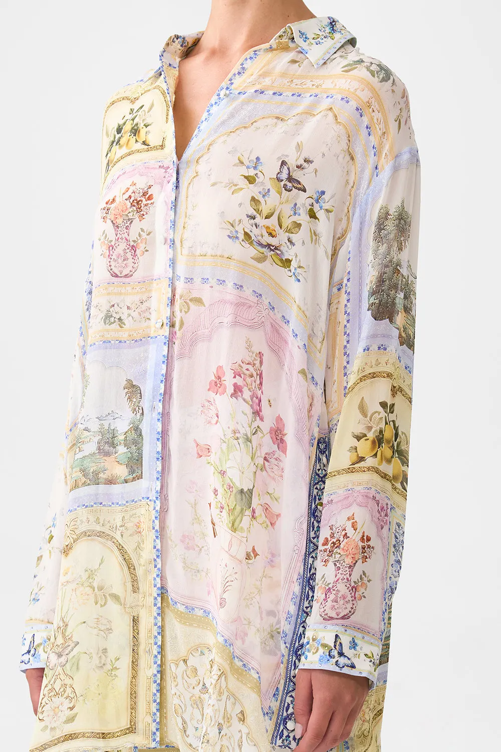 SHIRT TUNIC WITH SIDE BUTTONS BOTANICAL BALLADS sold by Camilla product image thumbnail 5