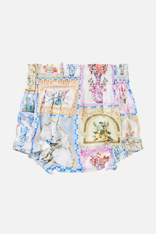 BABIES SHIRRED WAIST BLOOMER WITH BOW BOTANICAL BALLADS sold by Camilla