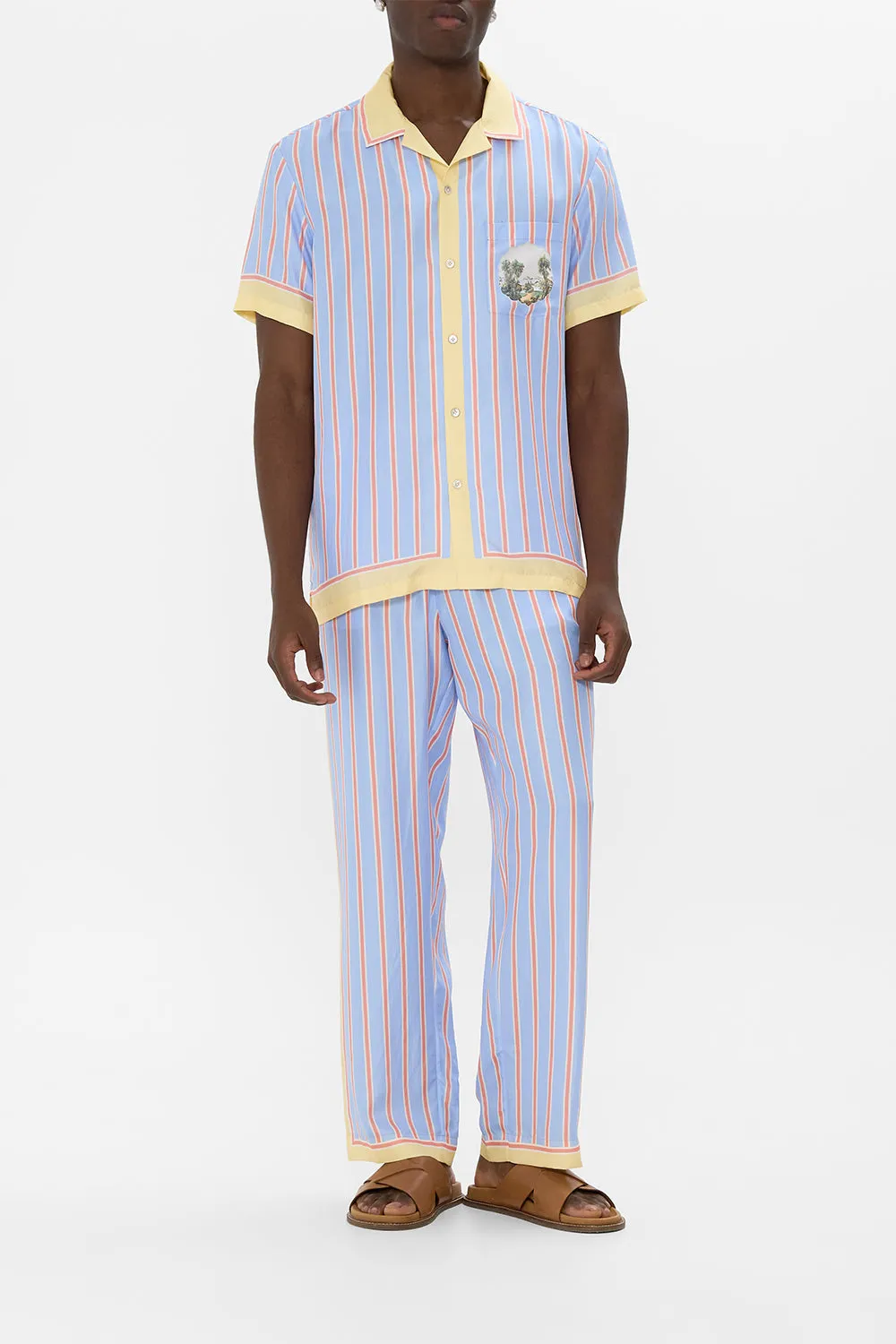 SHORT SLEEVE CAMP COLLARED SHIRT BOTANICAL BALLADS sold by Camilla