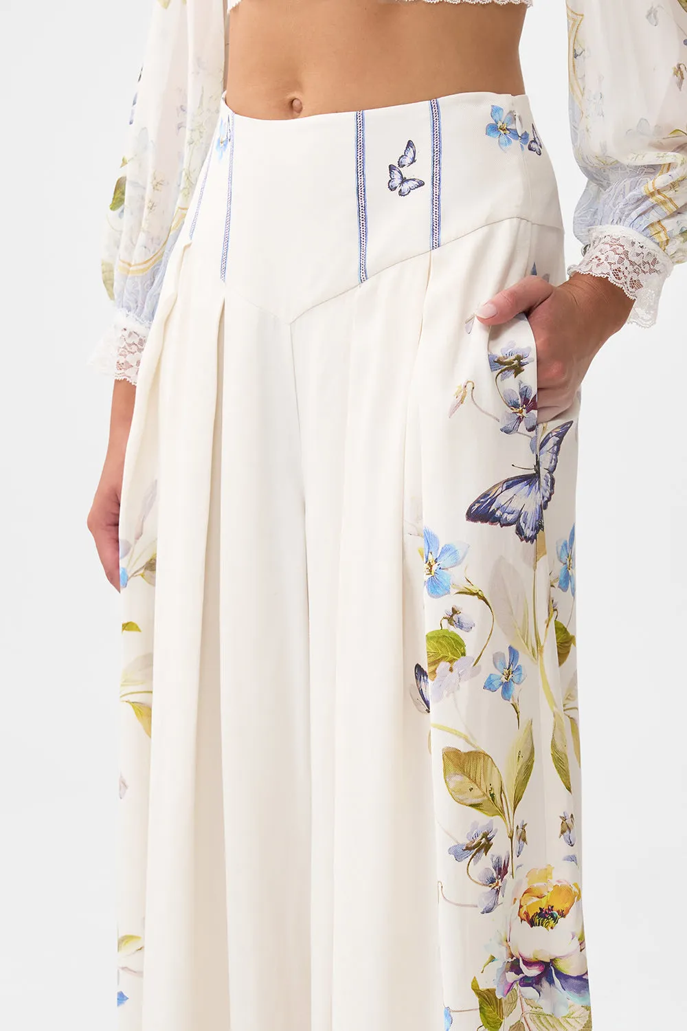 CORSET WAIST WIDE LEG PANT BOTANICAL BALLADS sold by Camilla product image thumbnail 5