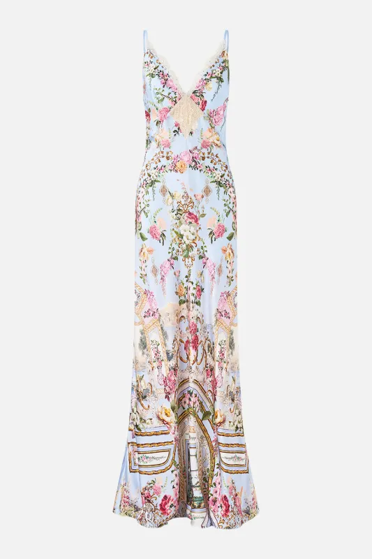 V SPLICED LACE SLIP DRESS TILED IN TIME sold by Camilla