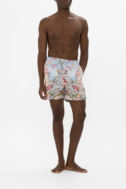 MID LENGTH BOARDSHORT WITH ELASTIC WAIST TILED IN TIME sold by Camilla