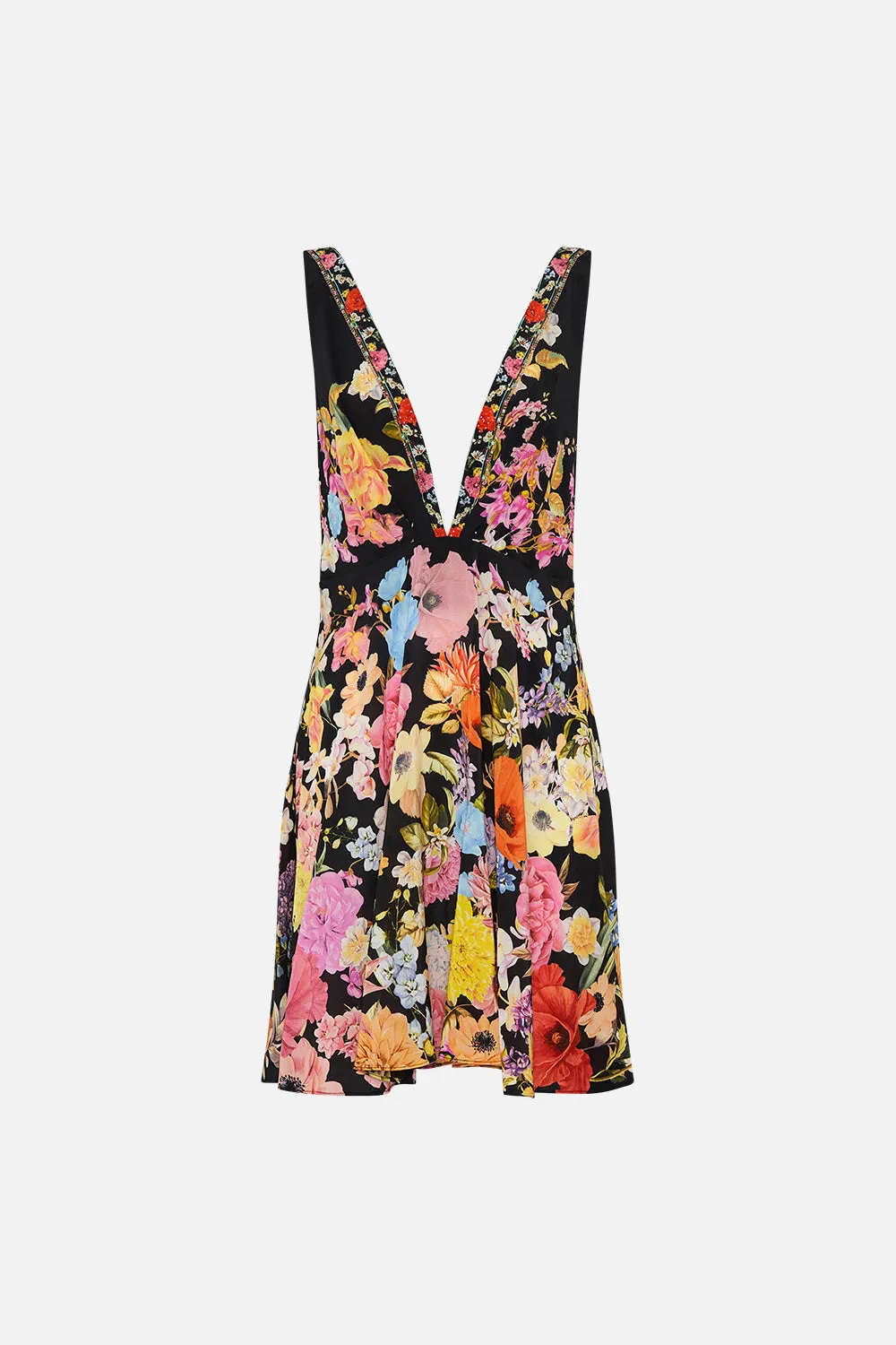 PLUNGE NECK MINI DRESS DIVINE DIVINITY sold by Camilla product image thumbnail 3