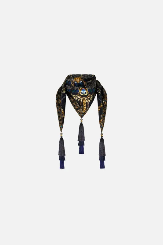 TRIANGLE SCARF WITH TASSELS SONG OF THE SOLSTICE sold by Camilla