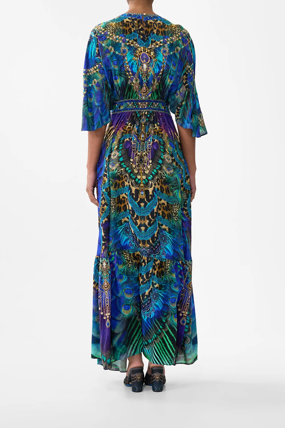 WAISTED DRESS WITH HEM RUFFLE COSMIC ZOOLOGY sold by Camilla product image thumbnail 2