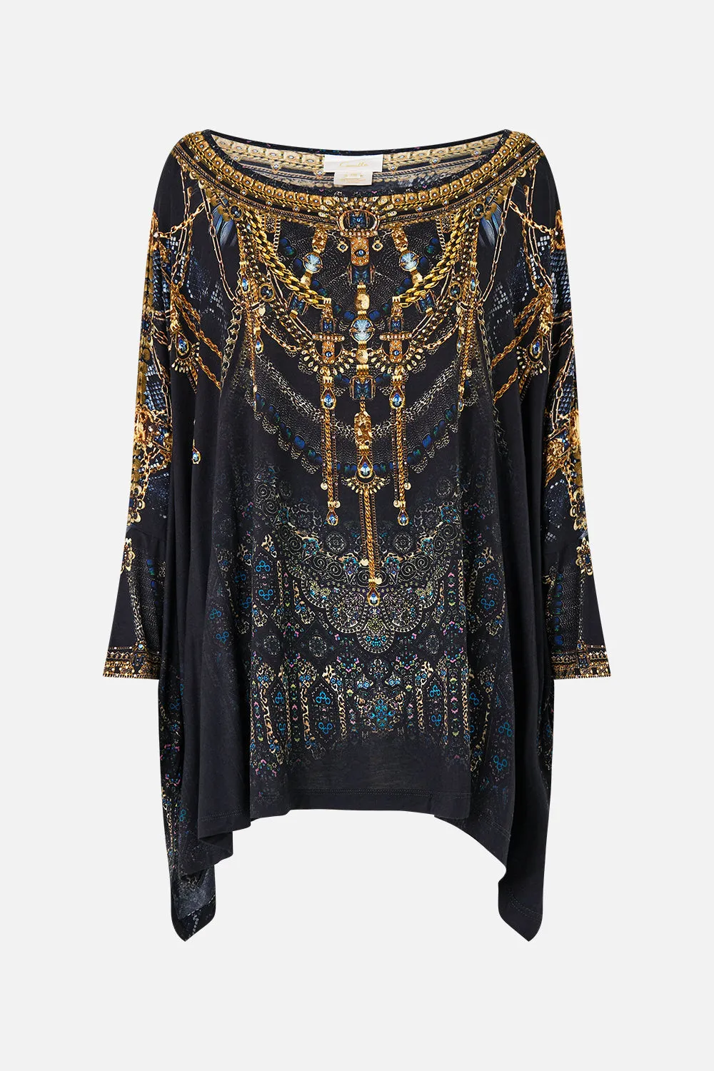 SCOOP NECK SLOUCH TEE SONG OF THE SOLSTICE sold by Camilla product image thumbnail 3