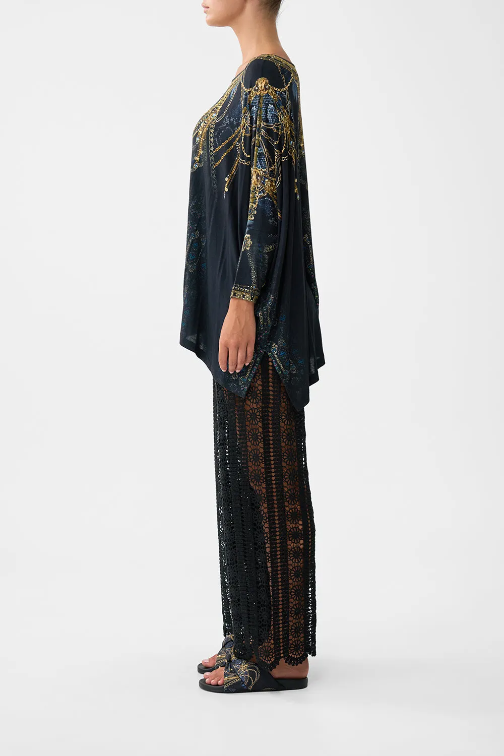 SCOOP NECK SLOUCH TEE SONG OF THE SOLSTICE sold by Camilla product image thumbnail 4