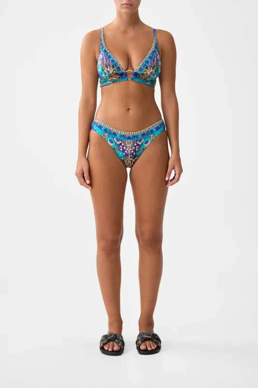 HIGH TRIANGLE BIKINI TOP WITH RING FRONT COSMIC ZOOLOGY sold by Camilla