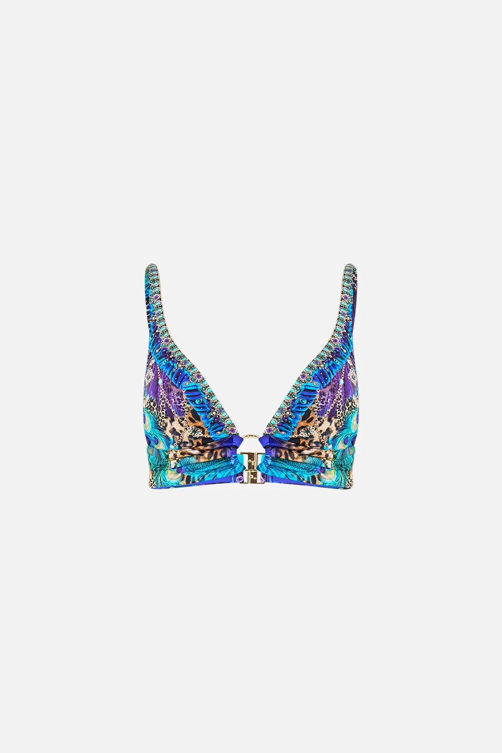 HIGH TRIANGLE BIKINI TOP WITH RING FRONT COSMIC ZOOLOGY sold by Camilla product image thumbnail 3