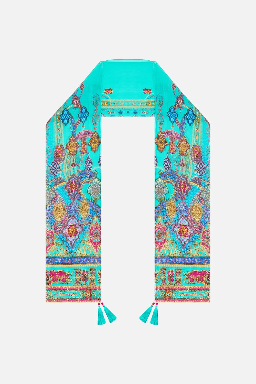 LONG SILK CRINKLE CHIFFON SCARF THE CONCUBINES CORRIDOR sold by Camilla