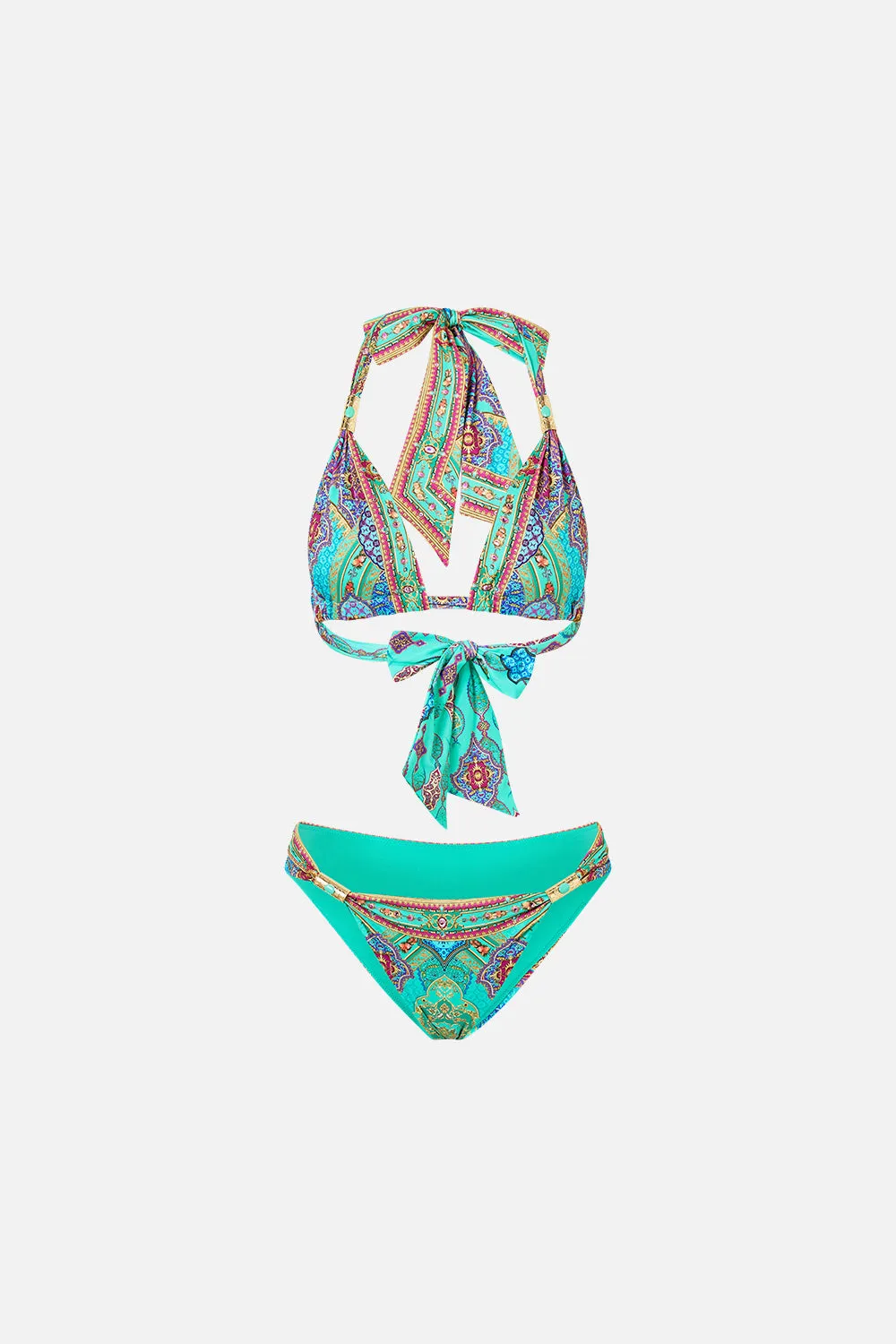 SOFT THICK TIE TRIANGLE BIKINI SET WITH TRIMS THE CONCUBINES CORRIDOR sold by Camilla product image thumbnail 3