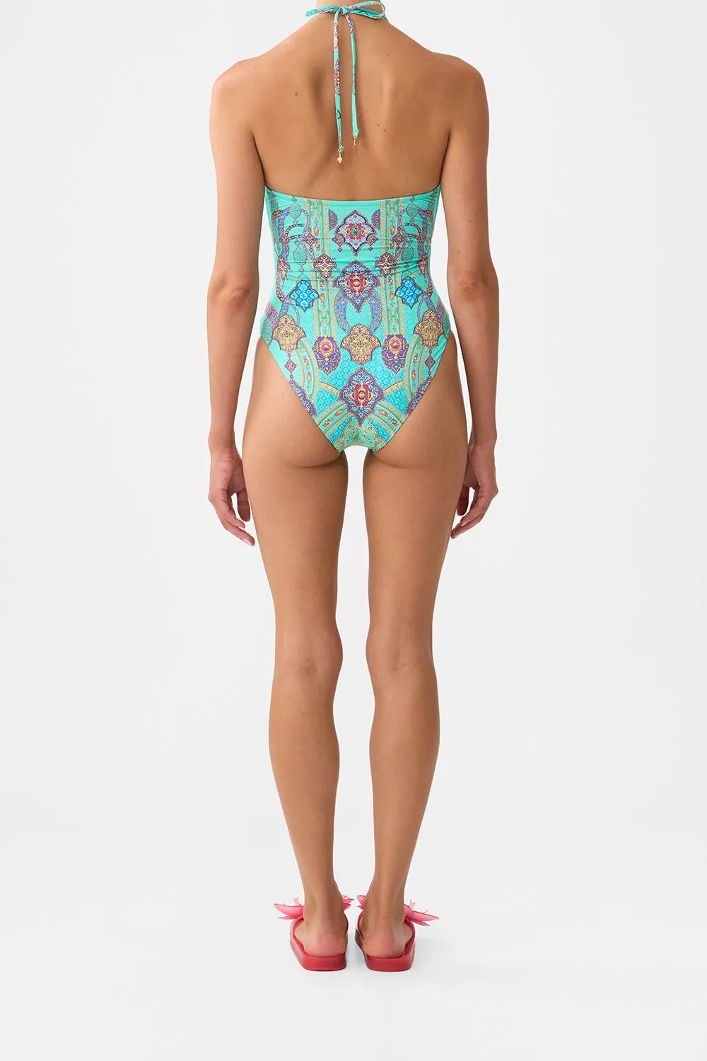 CUT OUT HALTER ONE PIECE WITH FRONT TRIM THE CONCUBINES CORRIDOR sold by Camilla product image thumbnail 2