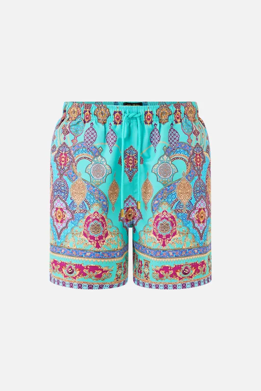 MID LENGTH BOARDSHORT WITH ELASTIC WAIST THE CONCUBINES CORRIDOR sold by Camilla