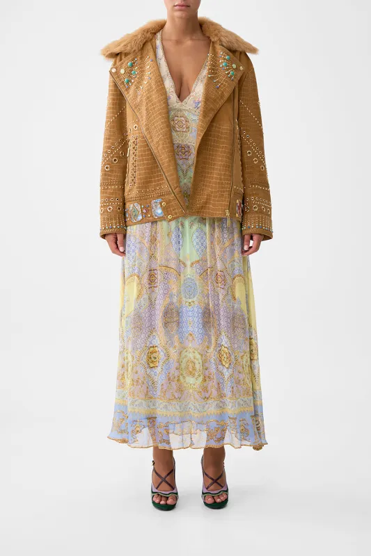 OVERSIZED LEATHER BIKER JACKET EAST OF ISTANBUL sold by Camilla