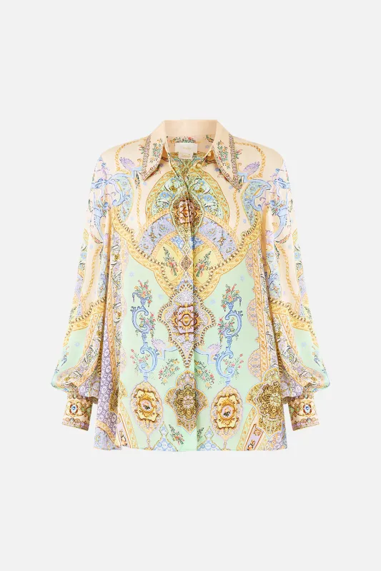 CURVED COLLAR BLOUSE EAST OF ISTANBUL sold by Camilla