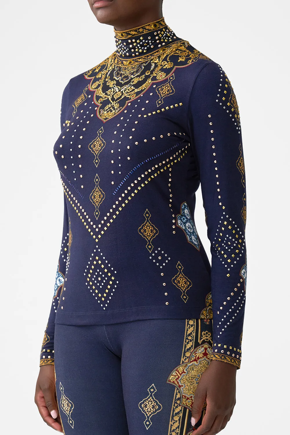 JERSEY TURTLENECK THE IMPERIAL GATE sold by Camilla product image thumbnail 5