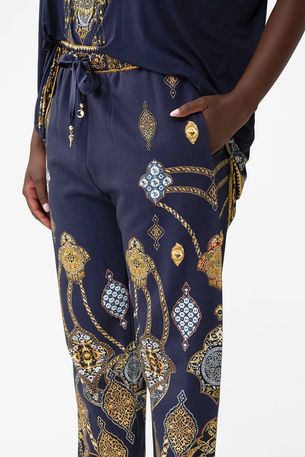 JERSEY TRACK PANT WITH SILK DETAILS THE IMPERIAL GATE sold by Camilla product image thumbnail 5