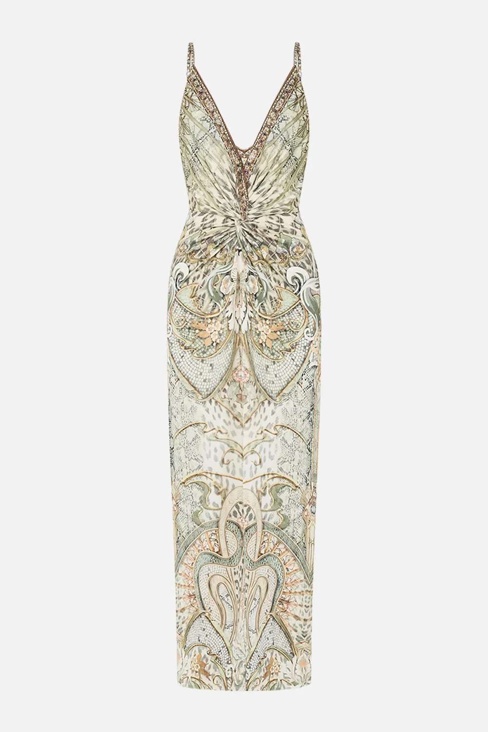 JERSEY STRAPPY DRESS WITH TWIST FRONT IVORY TOWER TALES sold by Camilla product image thumbnail 3