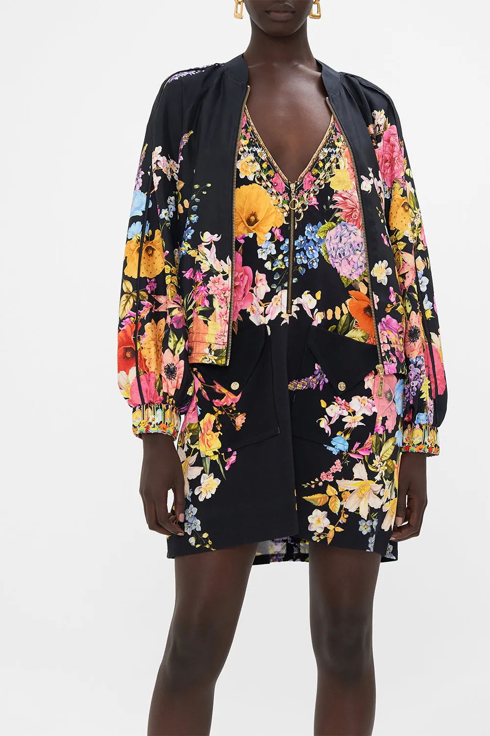 PANELLED SLEEVE BLOUSON BOMBER DIVINE DIVINITY sold by Camilla product image thumbnail 4