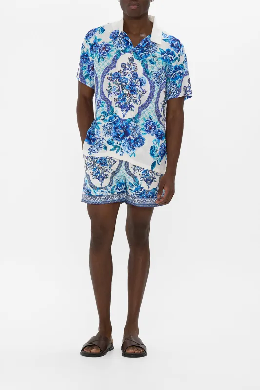 SHORT SLEEVE CAMP COLLARED SHIRT A CERAMIC GARDEN sold by Camilla