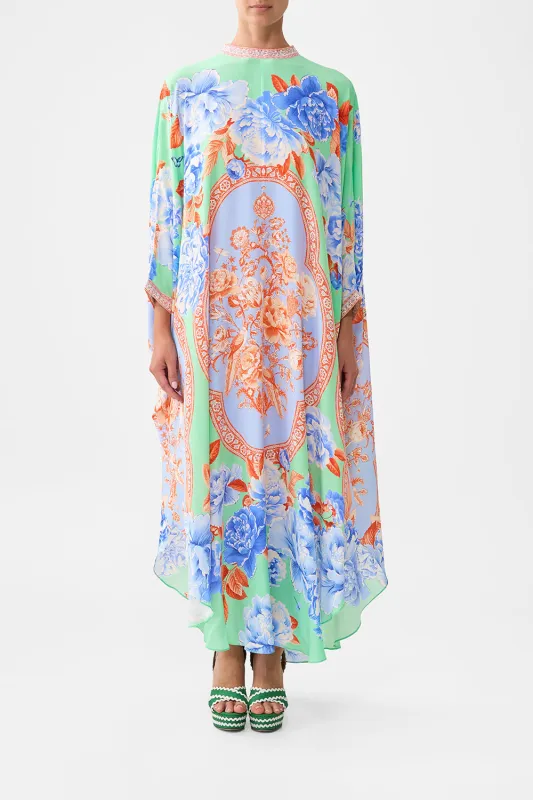 HIGH COLLAR KAFTAN WITH TIE TOPKAPI POP sold by Camilla