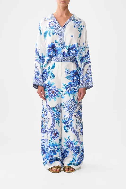 WIDE LEG WAISTED PANT A CERAMIC GARDEN sold by Camilla