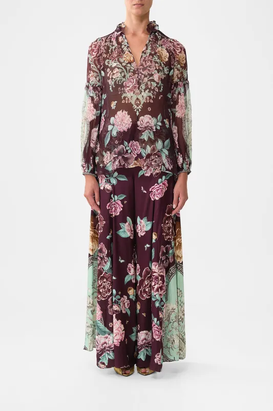 FRILL COLLARED BLOUSE IF THESE TILES COULD TALK sold by Camilla