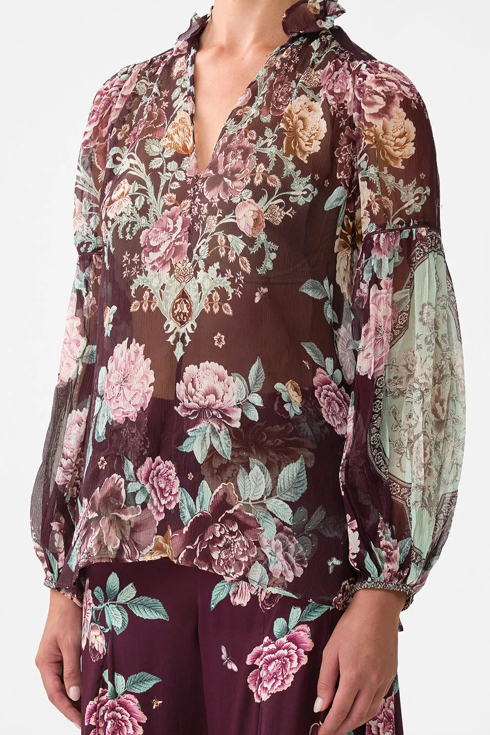 FRILL COLLARED BLOUSE IF THESE TILES COULD TALK sold by Camilla product image thumbnail 5