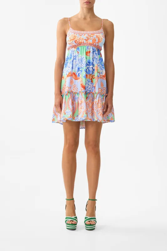 SHORT DRESS WITH JERSEY BODICE TOPKAPI POP sold by Camilla