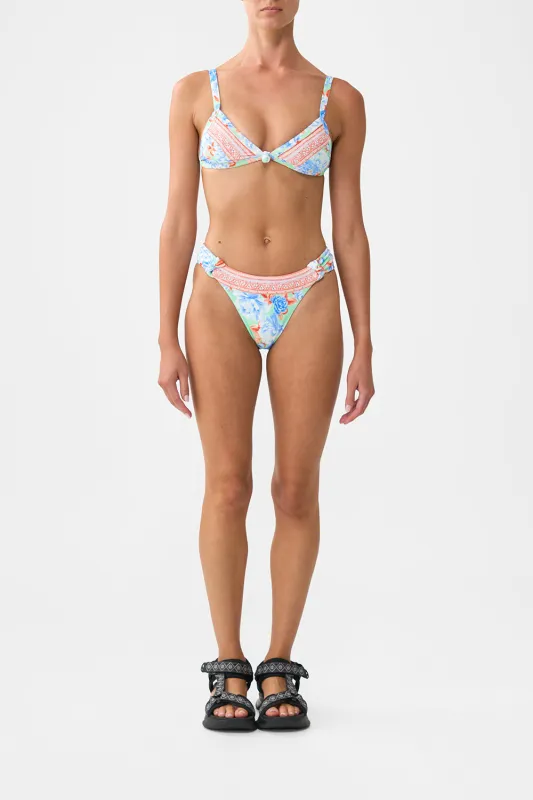 TRI BIKINI TOP WITH KNOT FRONT TOPKAPI POP sold by Camilla